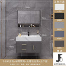 Runzeu Rock Slab Marble Bathroom Cabinet Combination Modern Simple Toilet Washstand Washbasin Light