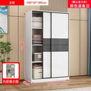 Sliding Door Wardrobe Household Simple Bedroom Wardrobe Modern Rental Room Storage Cabinet-042.sg