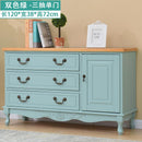 (MUWU) Solid Wood Simple Modern Storage Cabinet Drawer Living Room Locker Bedroom American Chest of