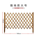 Outdoor Anticorrosive Wooden Fence Guardrail Telescopic Indoor Flower Garden Courtyard Decoration
