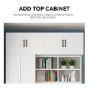 Kinbolee Wardrobe With Table Solid Wood Wardrobe Combination For Bedroom Small-family Furniture