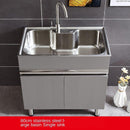 304 Sink Stainless Wash Pool Basin Steel Laundry Cabinet Bathroom Cabinets Washbasin Laundry Pool