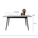 ćHigh QualityćDining Table Set Sintered Stone Table Set Extendable Marble Table Foldable Friction