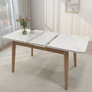 ćHigh QualityćDining Table Set Sintered Stone Table Set Extendable Marble Table Foldable Friction