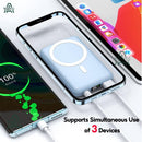 YAYU 10000mAH Slim Magnetic Wireless Power Bank Fast Charging Light Portability Powerbank