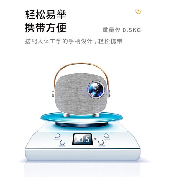 【Built-in battery】Mini Projector YG230 Projector Household HD 1080P Portable Mini LED Home DVD
