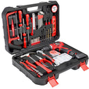 Kafwell 109 piece lithium electric drill pistol drill toolbox electric screwdriver tool set