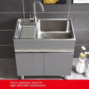 304 Sink Stainless Wash Pool Basin Steel Laundry Cabinet Bathroom Cabinets Washbasin Laundry Pool