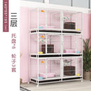 RUNPET Cat Cage Cat Cage Breeding Cage Three-tier Breeding Cage Cat Villa Pet Shop Cat House
