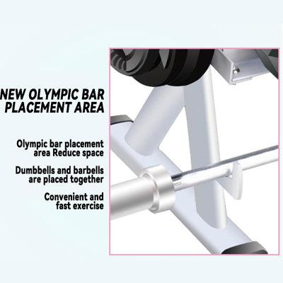 Home Commercial Gym Fitness Equipment Professional Double-decker Dumbbell Rack Hexagonal Round Fixed