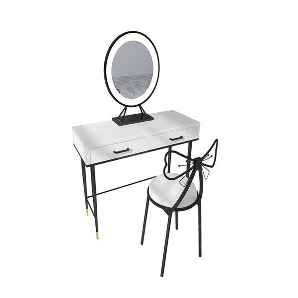 Black/white Family Dresser And Chairs，simplicity Bedroom Table And Chairs Economic European-style Dr