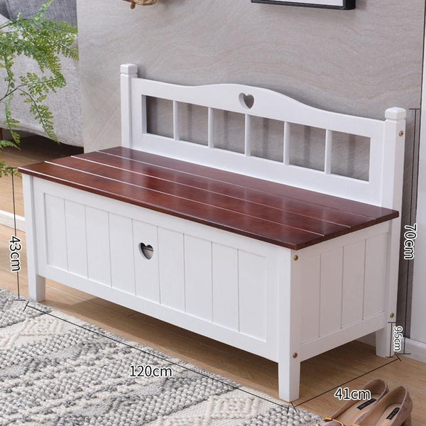 Solid Wood Replacement Shoe Stool Home Door Shoes Stool Can Sit Type Shoe Cabinet Storage Bench