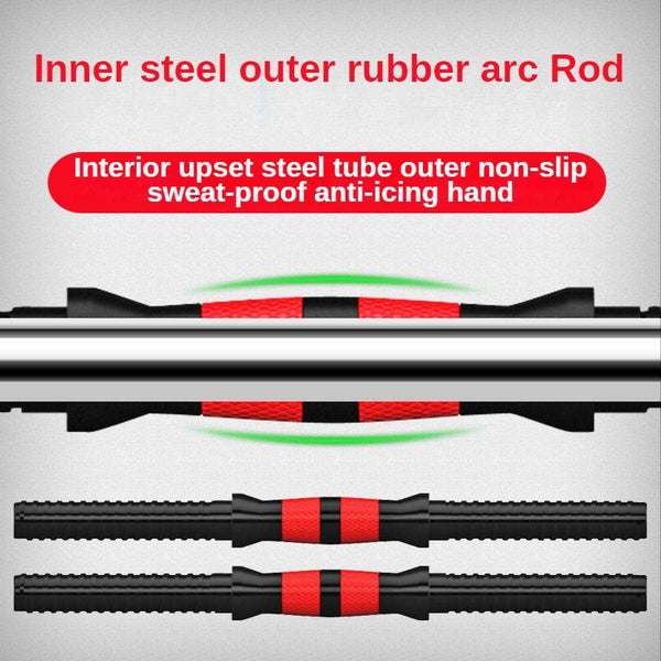 Adjustable Dumbbell Set Weight 10/15/20/30kg Barbell With Rubber Coated Foam Connector Home Fitness