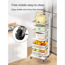 Kitchen pot rack multi-layer storage rack floor type household vegetable pot rack multi-functional