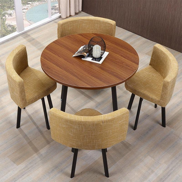 Nordic Simple Table Chair Combination Reception Table Conference Room Office Leisure Small Round