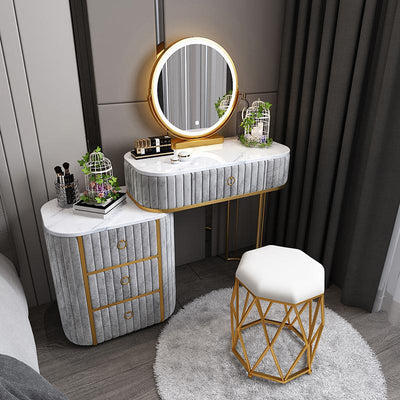 Luxury Marble Light Bedroom Net Red Style Modern Simple Storage Cabinet One Small Family Dressing