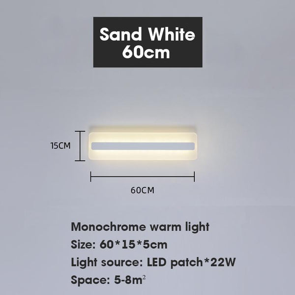 HJFA Minimalist Nordic Led Bedroom Bedside Modern Simple Style Hotel Corridor Wall Lamp