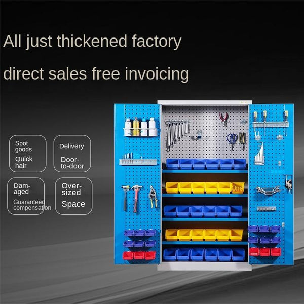 Syezyo Tool Box Trolley Cart Tool Thickened Iron Storage Cabinet for Heavy Workshop Auto Repair