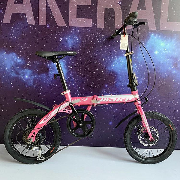 Wake X3 Shimano Variable Speed Foldable Bicycle 16-inch 7-speed Variable Speed Bicycle Double Disc