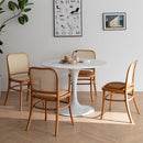 Rattan Chair White Dining Chair Solid Wood Study Chairs Dining Chair