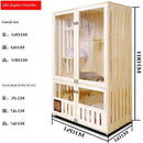 Wood Four Solid Seasons Universal Closed Luxury Apartment House Household Cat Cabinet