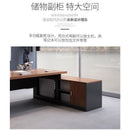 Office 2021 Single Table Boss's Simple Modern with Double Cabinet and Chair Combination President's