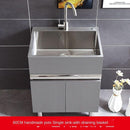 304 Sink Stainless Wash Pool Basin Steel Laundry Cabinet Bathroom Cabinets Washbasin Laundry Pool