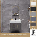 Runzeu Rock Slab Marble Bathroom Cabinet Combination Modern Simple Toilet Washstand Washbasin Light