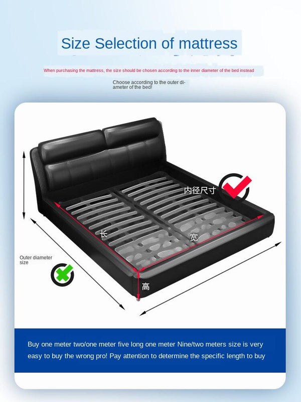 Seahorse Simmons 1.5m1.8 m Soft and Hard Independent Spring Coconut Palm Mat Home Cushion Mattress