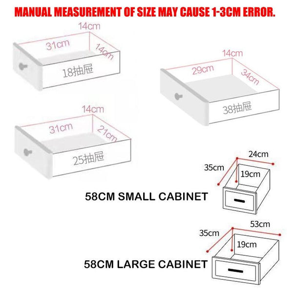 Cabinet Plastic Drawer Cabinet Household Multifunctional Storage Cabinet Gray White Movable Toy
