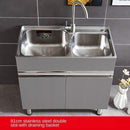304 Sink Stainless Wash Pool Basin Steel Laundry Cabinet Bathroom Cabinets Washbasin Laundry Pool