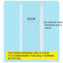BOUSSAC Pet Fence Metal Staircase Safety Gate 66-159cm Protection Fencing