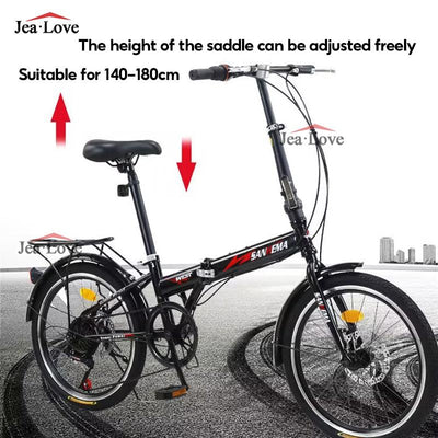 [SG READY STOCK] Gear Bicycle 20 Inch 7 Speed Foldable Bicycle Adult Tricycle Outdoor City Road