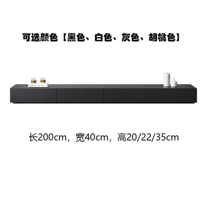 【In Stock】Nordic New Black And White TV Cabinet Tea Table Combination Living Room Multi-functional