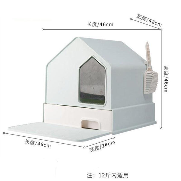 Byto Cat Litter Box Fully Enclosed Litter Box Large Space Odor-proof Cat Toilet Drawer Type Cat
