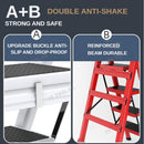 Kinbolee Indoor Step Stool Household Ladder Folding Climb Ladder Thick Multi-purpose Telescopic