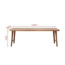 SENBIJU All Wood Bedroom Double Study Desk Nordic Word Wall Long Table Simple Household Solid