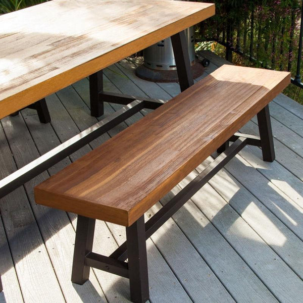 Solid Wood Table Iron Outdoor Table And Chair Loft Rectangular Retro Desk American Bench Dining