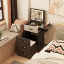 YICHANG Nordic Dressing Table Bedroom Modern Simple Small Family Type Flip Small Dressing Table Mini
