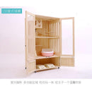 Cat Cage Villa Apartment Solid Wood With Climbing Rack House Dispaly Cabinet Four Seasons Universal