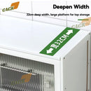 CAGK SG Stock Kitchen Cabinet Storage Multilevel Kitchen Storage Shelf Cupboard Cabinet Microwave