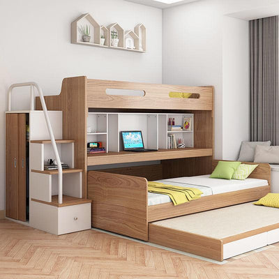 ARTISAM Multifunctional Children's Bed Bunk Bed with Desk Double Bed
