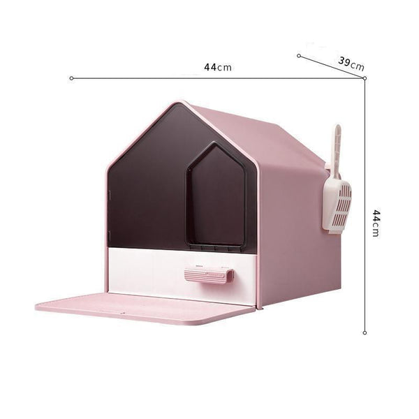 Byto Cat Litter Box Fully Enclosed Litter Box Large Space Odor-proof Cat Toilet Drawer Type Cat