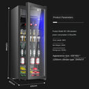 Bar Single Door Small Refrigerator Home Living Room Office Transparent Beverage Fresh Tea 118l
