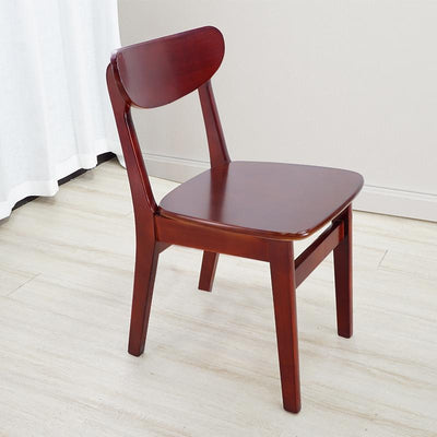 Solid Chair Nordic 2021 Wood Dining Home Restaurant Modern Minimalist Desk Back Stool Cafe Black