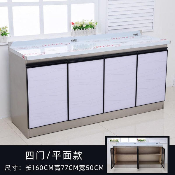 Stainless steel cabinet thickened kitchen stove sink cabinet
