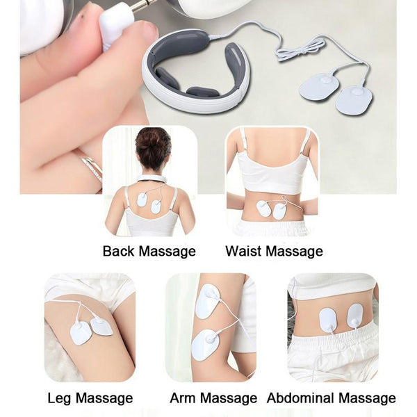 Mingrentang 3D Intelligent Neck Massager Smart Cervical Massage Electric Heating Pulse Pain Relief