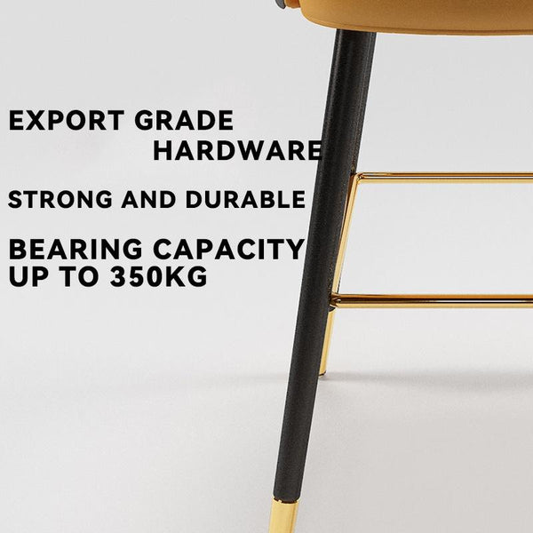 Bar Chair Modern Simple Light Luxury Household Bar Stool Thickened Iron Back Chair Comfortable Soft