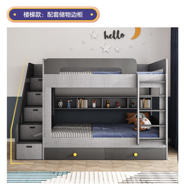 LAL Modern Simple Bed Frame Get On And Off The Bed Parallel To The High Low Bed Of The Same Width
