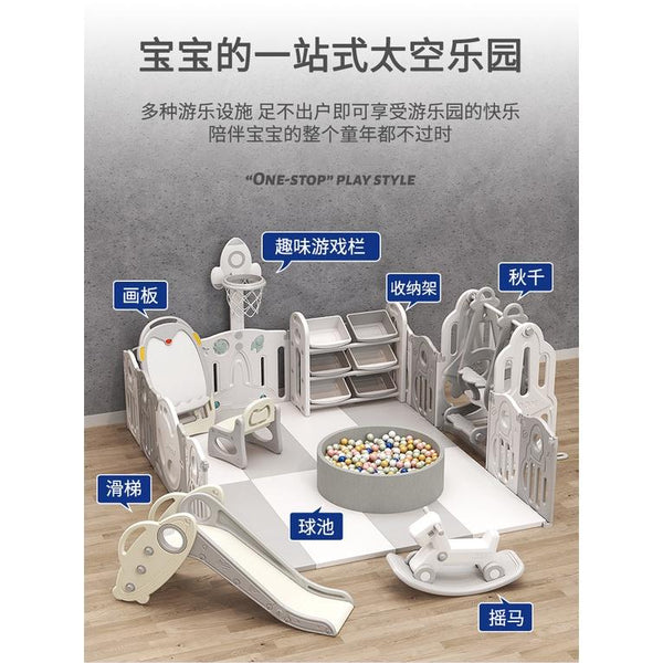 BabyDairy Safety Folding Baby Playpen Baby Play Yard Toddler Indoor Home Park Anti-fall Indoor